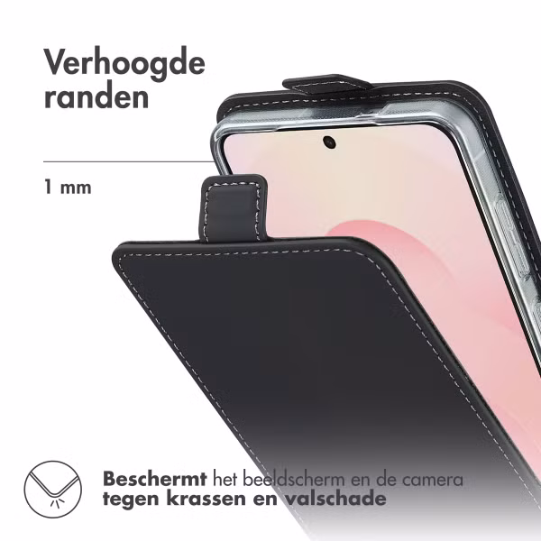 Accezz Flipcase Samsung Galaxy S25 Edge - Zwart