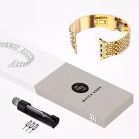 Selencia Stalen draak band Apple Watch Series 1 t/m 9 / SE (38/40/41 mm) | Series 10 / 11 (42 mm) - Goud