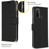 Accezz Wallet Softcase Bookcase Oppo A53 / Oppo A53s - Zwart