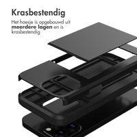 imoshion Backcover met pasjeshouder iPhone 14 Pro - Zwart