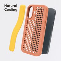 Callbuddy Hoesje met Strap Apple iPhone 17 - Coral Pop