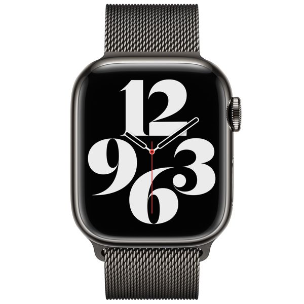 Apple Milanese Loop Band Apple Watch Series 1 t/m 9 / SE (38/40/41 mm) | Series 10 (42 mm) - Graphite