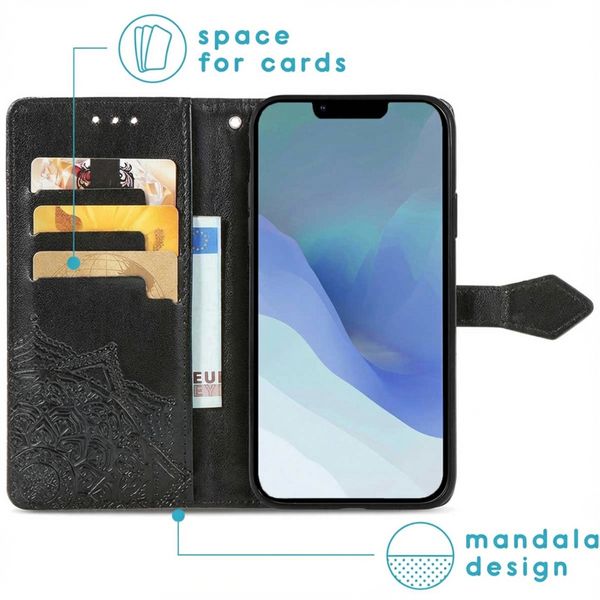 imoshion Mandala Bookcase Apple iPhone 14 / 13 - Zwart