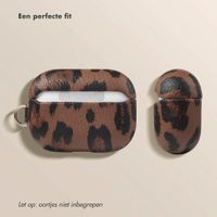 Selencia Sabi Case met panterprint  Apple Airpods Pro / Pro 2 - Mocha Brown