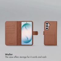 Selencia Olyn Detachable Bookcase with MagSafe Samsung Galaxy S26 Plus - Brown