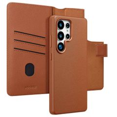 Accezz Leather Bookcase 2-in-1 met MagSafe Samsung Galaxy S25 Ultra - Sienna Brown