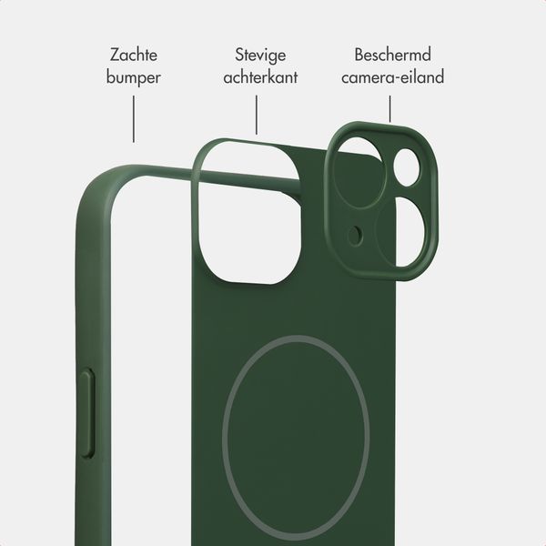 Accezz Grip Backcover met MagSafe Apple iPhone 13 - Donkergroen