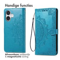 imoshion Mandala Bookcase Apple iPhone 16 - Turquoise