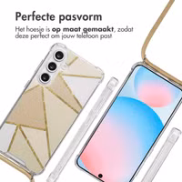 imoshion Design hoesje met koord Samsung Galaxy S24 FE - Beige Graphic