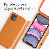 imoshion Siliconen hoesje met koord Apple iPhone 11 - Oranje