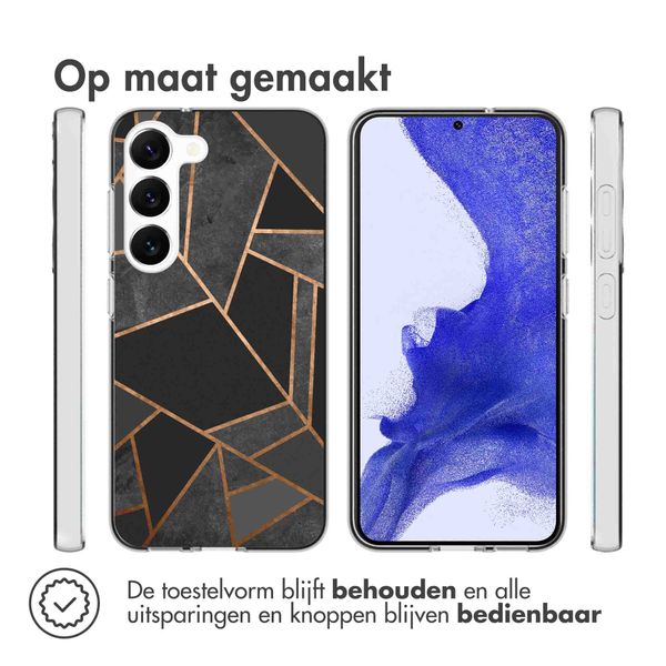 imoshion Design hoesje Samsung Galaxy S23 Plus - Grafisch Koper / Zwart