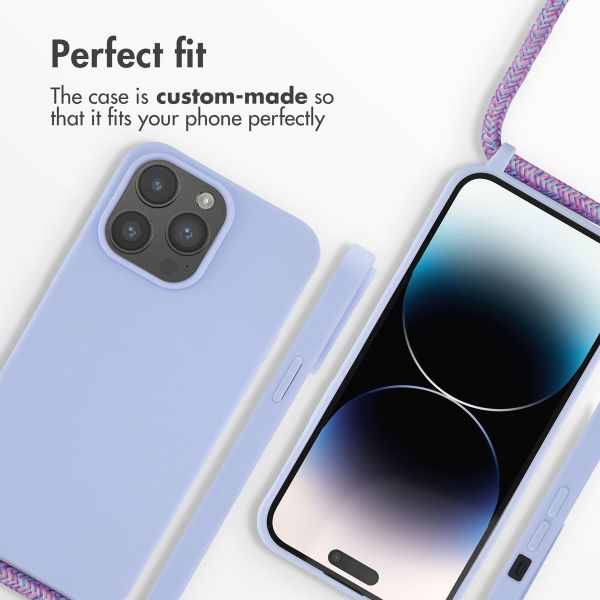imoshion Siliconen hoesje met koord Apple iPhone 14 Pro Max - Paars