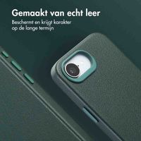 Accezz MagSafe Leather Backcover Apple iPhone 16e - Cedar Green