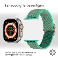 imoshion Elastisch nylon bandje Apple Watch Series 1-10 / SE / Ultra (2) - 42/44/45/46/49 mm - Turquoise