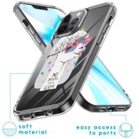 imoshion Design hoesje iPhone 12 (Pro) - Llama - Wit