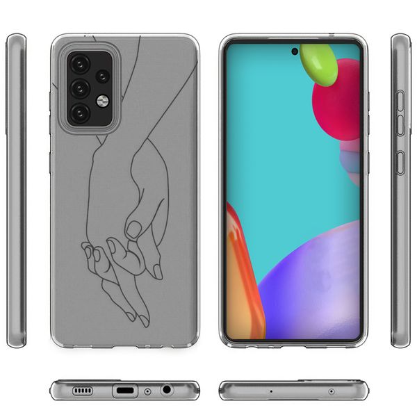 imoshion Design hoesje Samsung Galaxy A52(s) (5G/4G) - Hand - Transparant