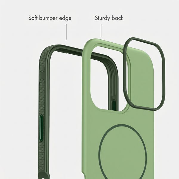 imoshion Colour Back Cover with Thin MagSafe Ring Apple iPhone 16 Pro - Dark Green