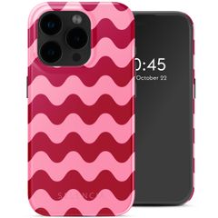 Selencia Vivid Tough Backcover met MagSafe iPhone 15 Pro - Wave Vibes Lipstick