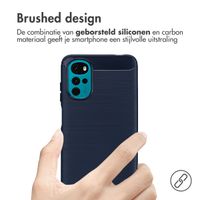 imoshion Brushed Backcover Motorola Moto G22 - Donkerblauw