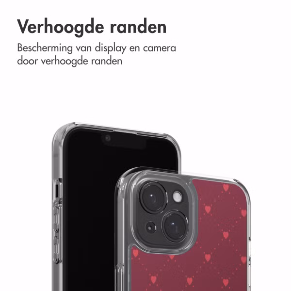 imoshion Design hoesje Apple iPhone 15 - Crush Check Coral Dust