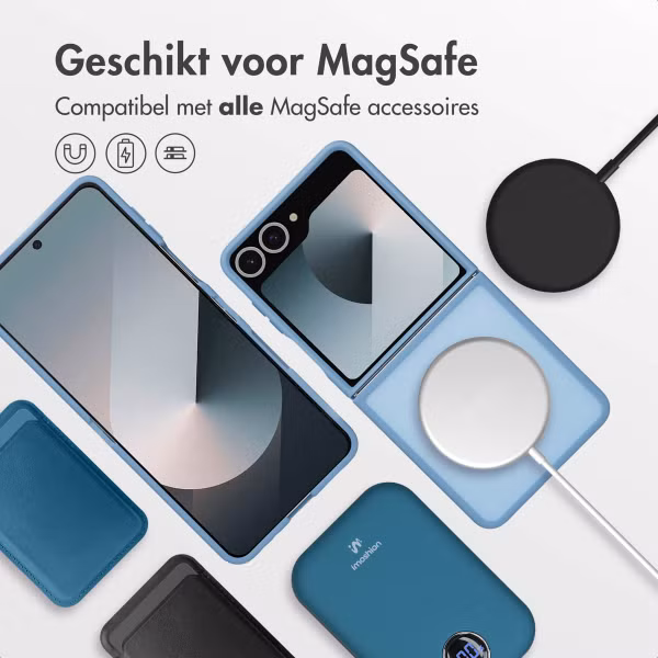 imoshion Color Guard Backcover met MagSafe Samsung Galaxy Z Flip 7 - Lichtblauw
