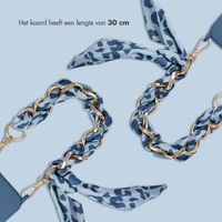 Selencia Luxe Polskoord met Sjaal - Blauw