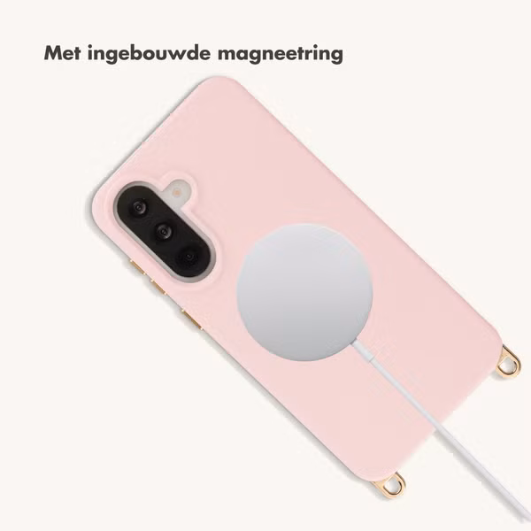 Selencia Rivièra MagSafe Backcover met afneembare haakjes Samsung Galaxy A37 (5G) - Sorbet Pink