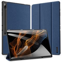 Dux Ducis Domo Bookcase Samsung Galaxy Tab S10 Ultra / S9 Ultra / S8 Ultra - Donkerblauw