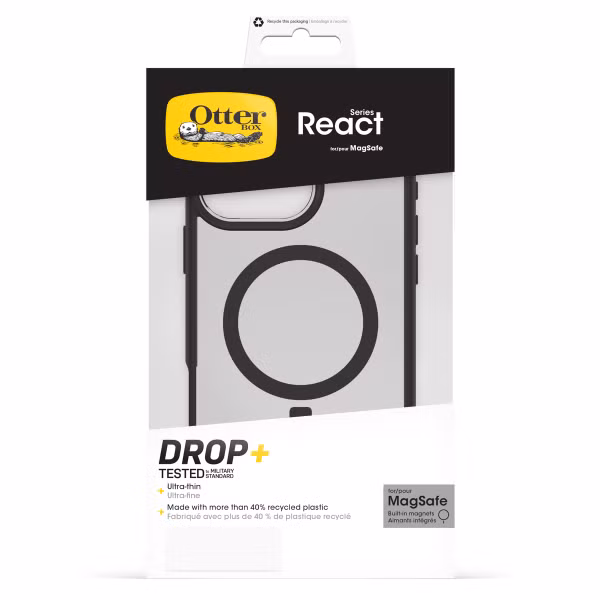 OtterBox React MagSafe Apple iPhone 16 Pro - Black Crystal
