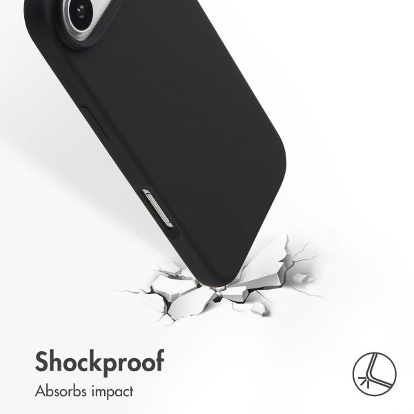 Accezz Liquid Silicone Back Cover with MagSafe Apple iPhone Air - Black