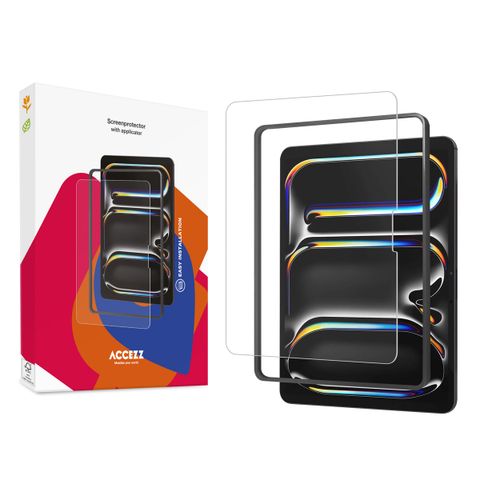 Accezz Glass screenprotector + Applicator Apple iPad Pro 13 (2025) M5 / (2024) M4