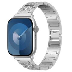 Selencia Sparkle schakelband Apple Watch Series 1 t/m 9 / SE (38/40/41 mm) | Series 10 / 11 (42 mm) - Zilver