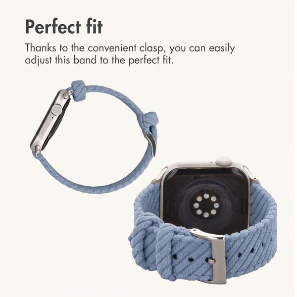 imoshion Corduroy strap Apple Watch | 38/40/41/42 mm - Light Blue