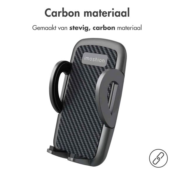 Autopakket | Mini Autolader USB-C / USB-A + CarPlay Dongle + Telefoonhouder Auto - Ventilatierooster - Zwart