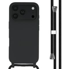 imoshion Siliconen hoesje met koord Apple iPhone 18 Pro / 17 Pro - Zwart