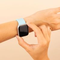 imoshion Siliconen⁺ bandje Apple Watch Series 1 t/m 9 / SE (38/40/41 mm) | Series 10 / 11 (42 mm) - Maat S/M - Sapphire Blue