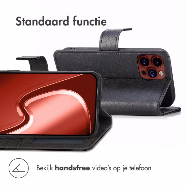 imoshion Luxe Bookcase Apple iPhone 15 Pro - Zwart