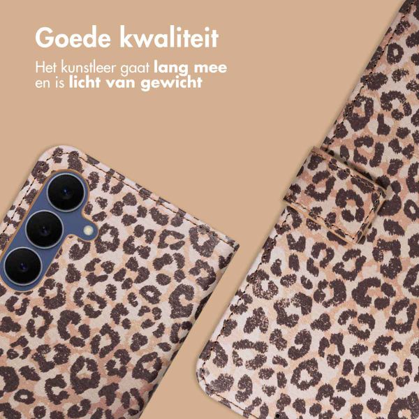 imoshion Design Bookcase Samsung Galaxy S25 FE - Leopard Mood
