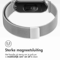 imoshion Milanees magnetisch bandje Xiaomi Smart Band 8 / 9 - Zilver