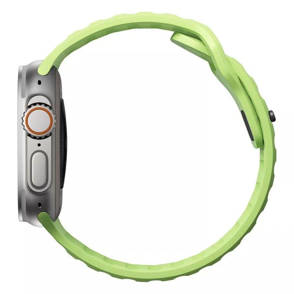 Nomad Sport band FKM Apple Watch Series 1 t/m 11 / SE / Ultra (44/45/46/49 mm) - Glow Green