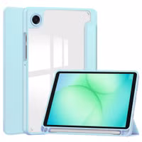 imoshion Trifold Hardcase Bookcase Samsung Galaxy Tab A11 Plus - Lichtblauw