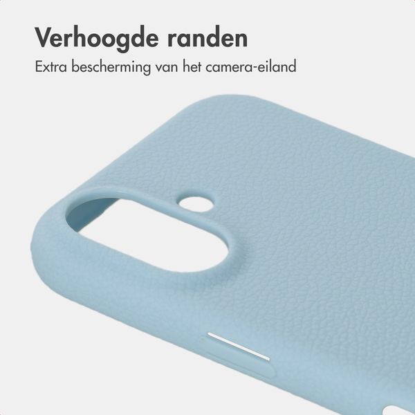 imoshion Texture Backcover Apple iPhone 16 - Lichtblauw