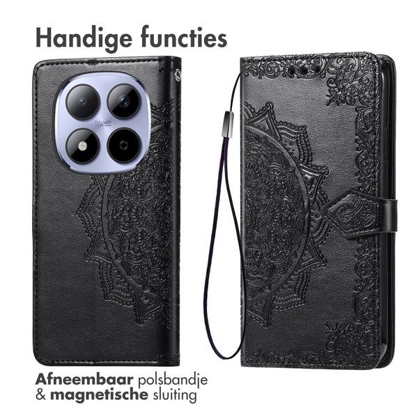 imoshion Mandala Bookcase Xiaomi Redmi Note 15 Pro Plus (5G) - Zwart