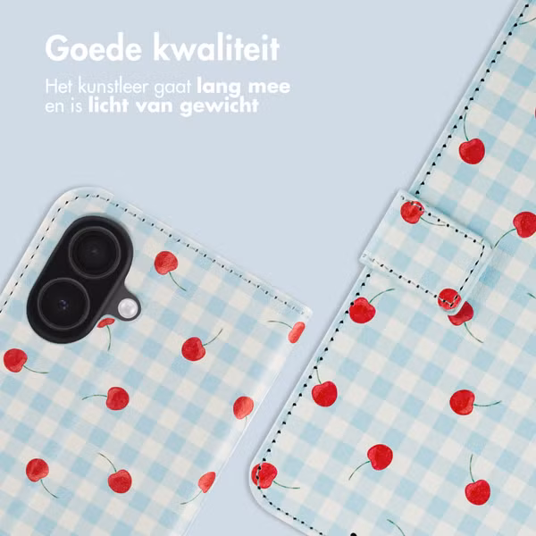 imoshion Design Bookcase Apple iPhone 17 - Cherry Check