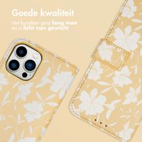 imoshion Design Bookcase Apple iPhone 12 (Pro) - Yellow Flowers