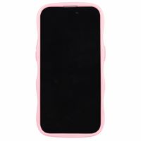 Holdit Wavy Case iPhone 15 Pro - Pink / Transparent