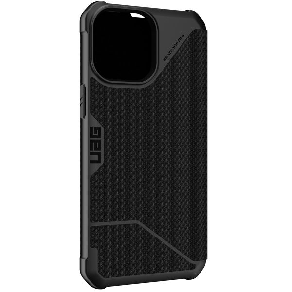 UAG Metropolis Bookcase iPhone 13 Pro Max - Kevlar Black