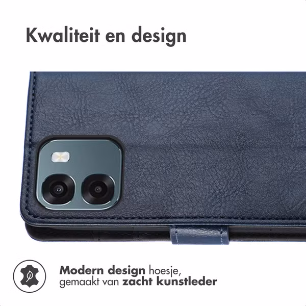 imoshion Luxe Bookcase Oppo A6 (5G) - Donkerblauw