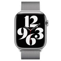 Apple Milanese Loop Band Apple Watch Series 1-10 / SE / Ultra (2) - 42/44/45/46/49 mm - Silver