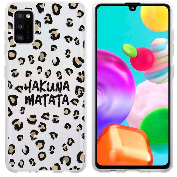 imoshion Design hoesje Samsung Galaxy A41 - Luipaard - Bruin / Zwart